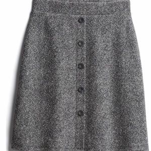 Le Lis Button front textured skirt